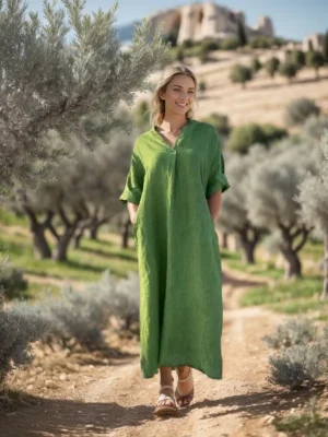 robe alpilles verte